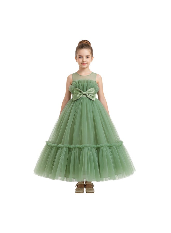 D'Daniela Tulle Bow Party Dress - Image 2